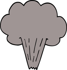 cartoon doodle whooshing cloud