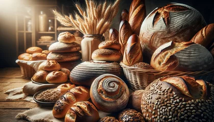 Zelfklevend Fotobehang German bread © Comofoto