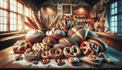 Foto auf Acrylglas Brot German bread