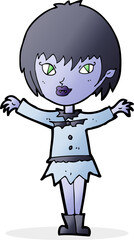 cartoon vampire girl