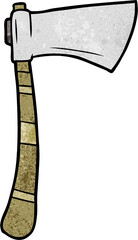 cartoon viking axe