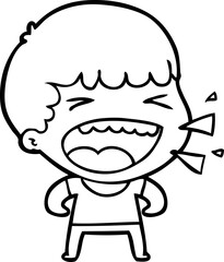 cartoon laughing man