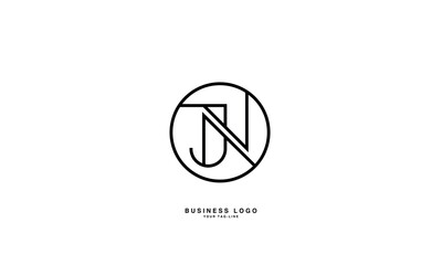 JN, NJJ, N, Abstract Letters Logo Monogram