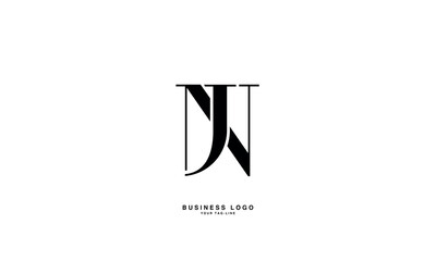 JN, NJJ, N, Abstract Letters Logo Monogram