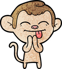 Obraz premium funny cartoon monkey