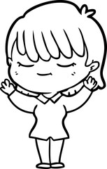 cartoon woman