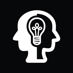 two brain light icon