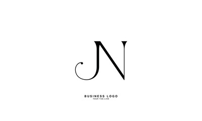 JN, NJJ, N, Abstract Letters Logo Monogram