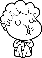 cartoon man singing