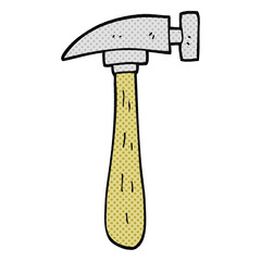 freehand drawn cartoon hammer