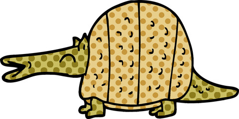 cartoon doodle armadillo