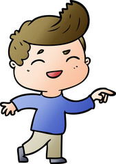 cartoon man laughing