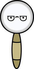 cute cartoon of a magnifying glass