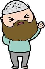 cartoon man with beard