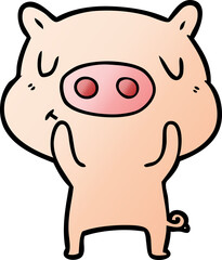 cartoon content pig
