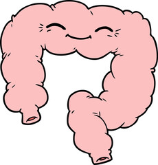 cartoon happy colon