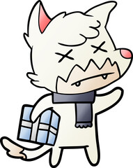 cartoon dead fox