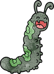 funny cartoon caterpillar