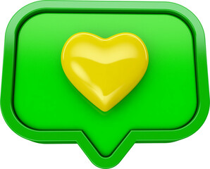 CORAÇÃO 3D PARA COMPOSIÇÃO.