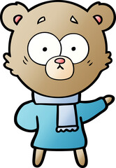 surprised bear cartoon
