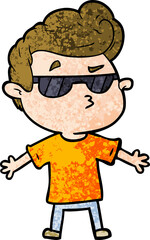 cartoon cool guy