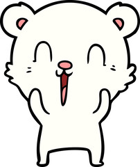 happy polar bear cartoon