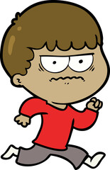 cartoon angry man