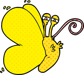 funny cartoon butterfly