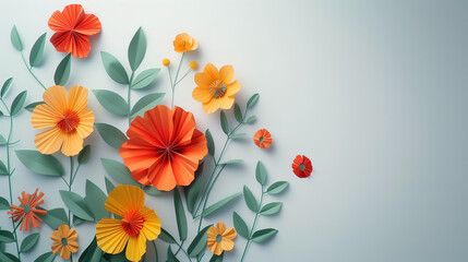 Cluster of Flowers Adorning Wall