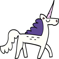 cartoon doodle mystical unicorn