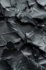 Detailed close-up of a piece of black paper, suitable for various design projects