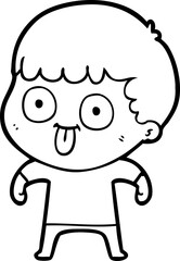 cartoon man staring