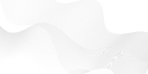 Vector Abstract creative wavy thin blend line on and white violet gradient Technology, data science, geometric border. Isolated on white wave element for dynamic smooth design background.