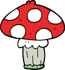 cartoon doodle mushroom