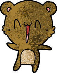 happy bear cartoon
