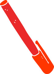 flat color illustration of pen