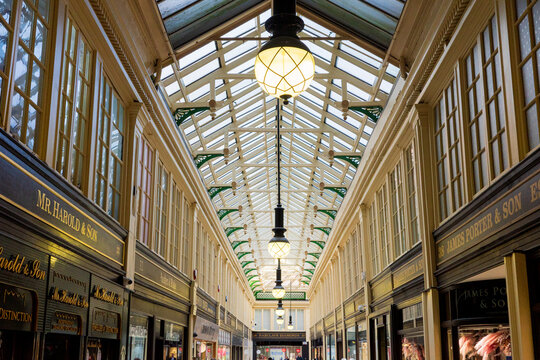 Glasgow Scotland: 12th Feb 2024: The Argyle Arcade jewellery stores in city centre