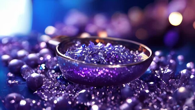Enchanting Purple Crystalsю A Mesmerizing Journey Through Nature's Geometric Wonders
