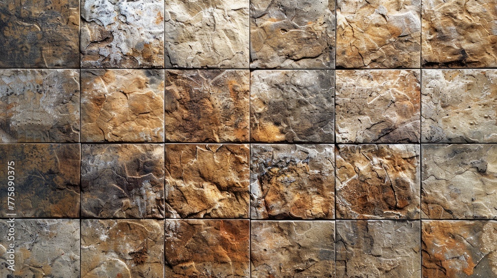 Poster detailed close up of a textured rock wall. perfect for backgrounds and design projects
