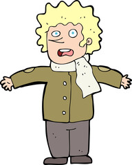 cartoon surprised man