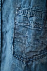 Detailed close up of blue jeans, suitable for fashion or casual wear concepts