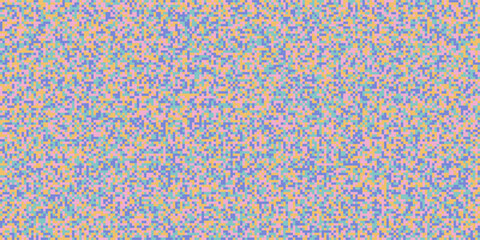 Pastel colors pixel background. Seamless vector Fading pixel pattern. Vintage Vector illustration for nostalgic graphic design. Vector illustration with square pixels