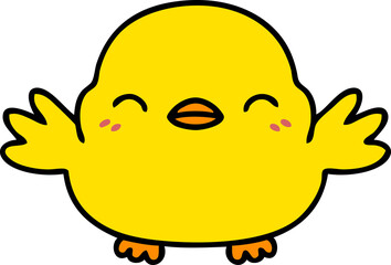 cartoon of a cute baby bird