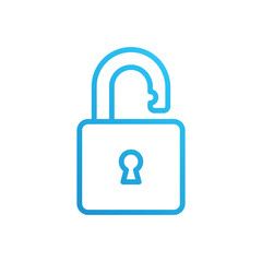 lock open vector icon