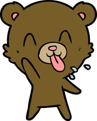 Obraz premium rude cartoon bear