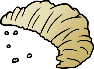 cartoon croissant