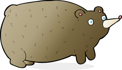 funny cartoon bear