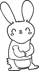 cute cartoon rabbit