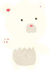 cartoon polar teddy bear