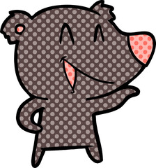 laughing bear cartoon